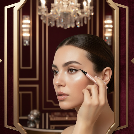 L'Chear 5D Waterproof Liquid Eyeliner Pen with packaging on a white background