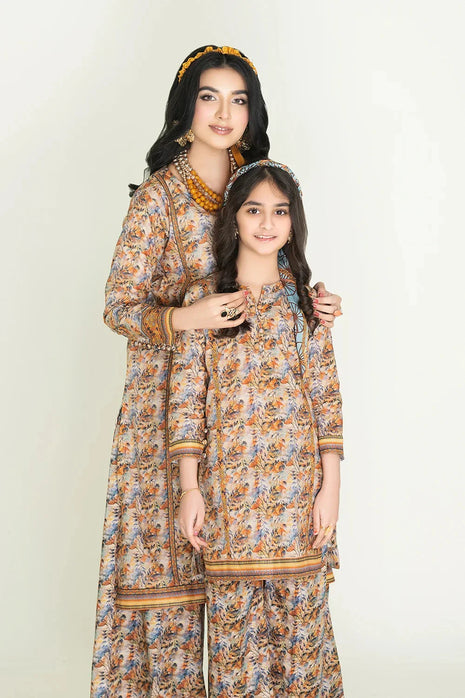 2PC Stitched Printed Lawn Shirt & Trouser | RTW-KST-3462 K Printed KHAS STORES 