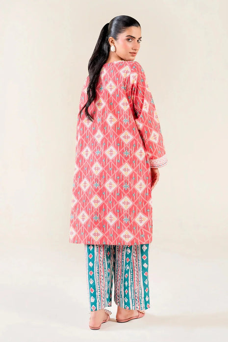 2PC Unstitched Printed Lawn Shirt and Trouser I KST-3842 Printed KHAS STORES 