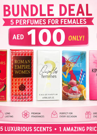 Bundle Deal 5 Perfumes For Females