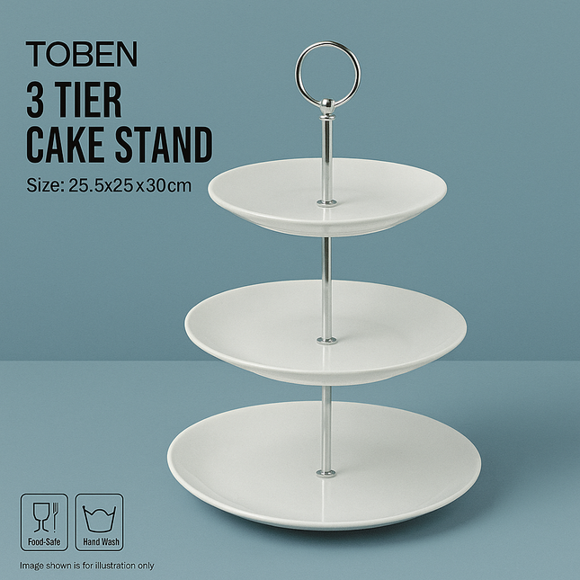 TOBEN 3 TIER CAKE STAND