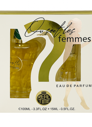 Perfume packaging with 'Où Sont Les Femmes' branding on a white background