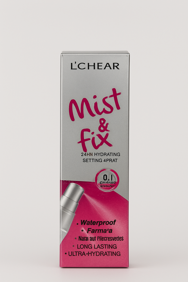L'CHEAR MIST & FIX 24HR HYDRATING SETTING SPRAY - OIL CONTROL - WATERPROOF FORMULA