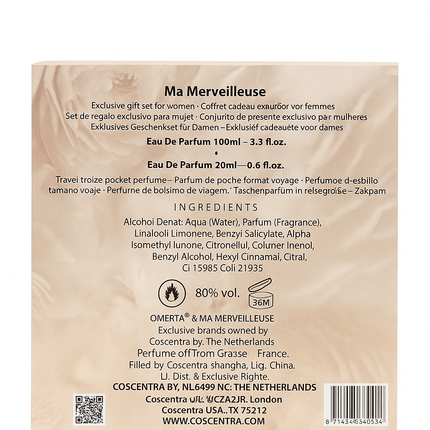 MERTA-MA MERVEILLEUSE EAU DE PARFUM 100ML - 3.3 FL.OZ. + TRAVEL & POCKET EDP 20 ML - 0.6 FL.OZ.