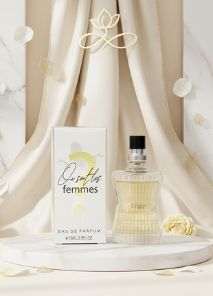 Perfume bottle and packaging of 'Orientales Femmes' on a white background