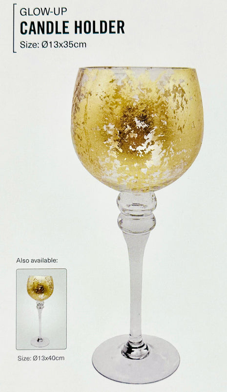 GLASS CANDLE HOLDER