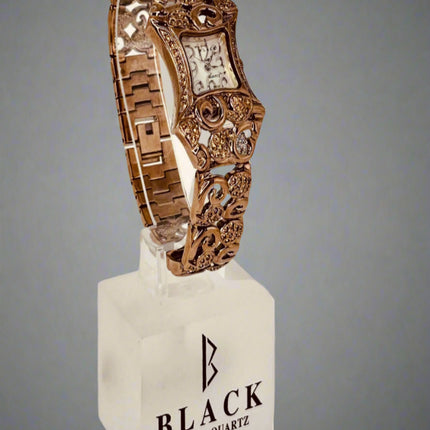 BLACK ROYALE LADIES -FANCY WATCH - BRONZE