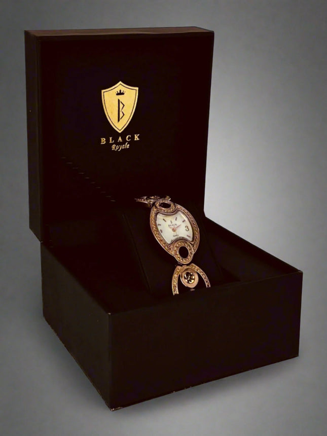 BLACK ROYALE LADIES -FANCY WATCH - BRONZE