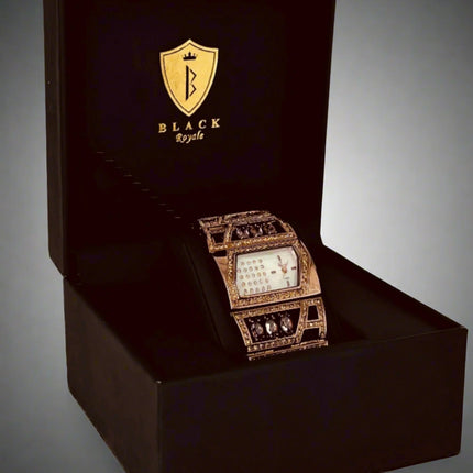 BLACK ROYALE LADIES - FANCY WATCH - BRONZE