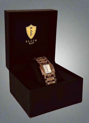 BLACK ROYALE LADIES - FANCY WATCH - STONE - BRONZE