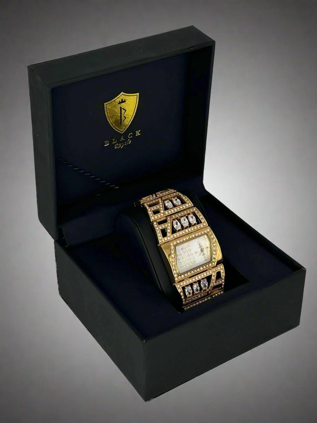 BLACK ROYALE LADIES - FANCY STONE -STONE SETTING - GOLD