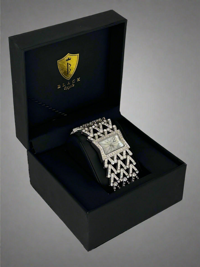 BLACK ROYALE - LADIES - FANCY SETTING STONE - SILVER
