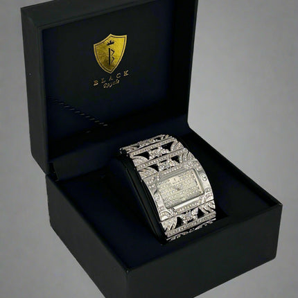 BLACK ROYALE LADIES FANCY SETTING STONE - SILVER