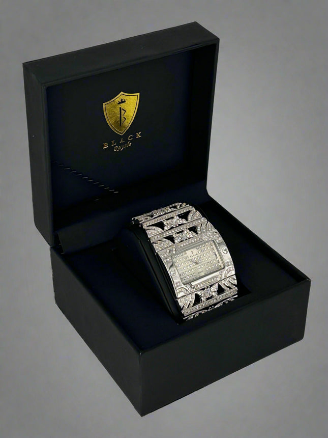BLACK ROYALE LADIES FANCY SETTING STONE - SILVER