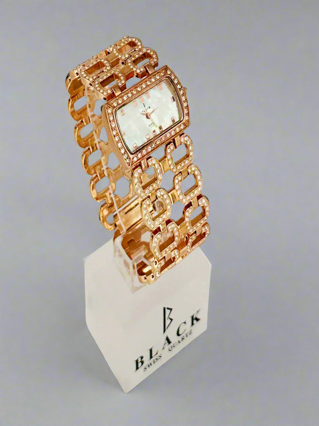 BLACK ROYALE LADIES - FANCY STONE -STONE SETTING - ROSE GOLD