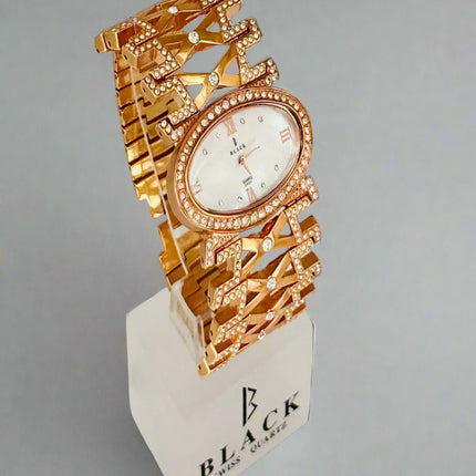 BLACK ROYALE LADIES - FANCY STONE -STONE SETTING - ROSE GOLD