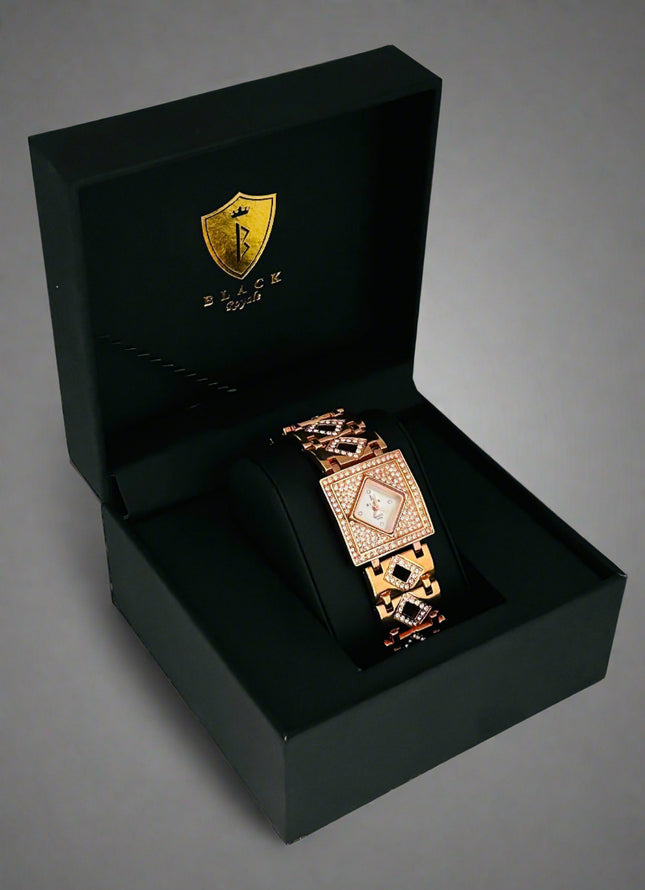 BLACK ROYALE LADIES - FANCY STONE - SETTING STONE - ROSE GOLD