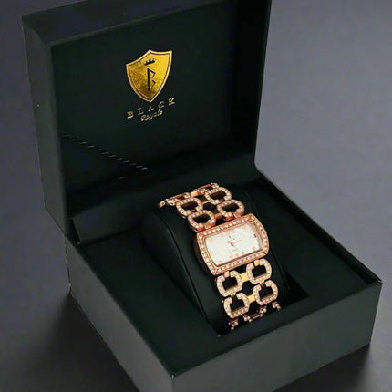 BLACK ROYALE LADIES - FANCY STONE -STONE SETTING - ROSE GOLD