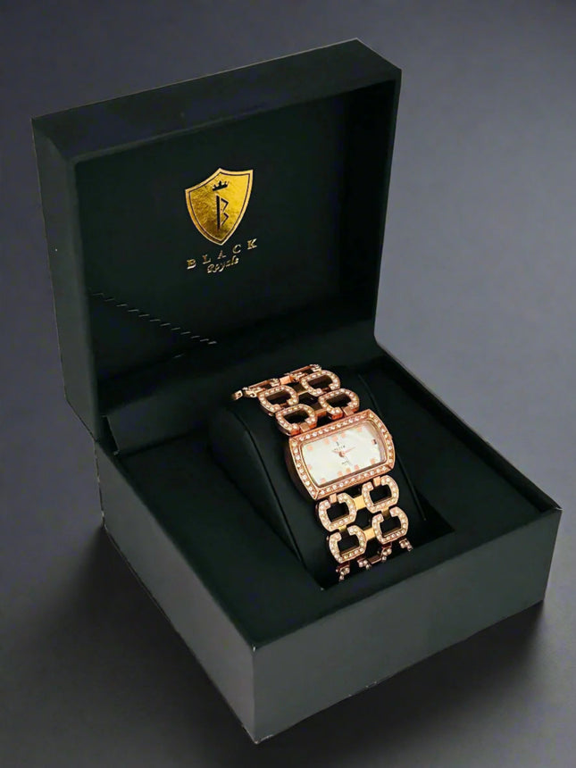 BLACK ROYALE LADIES - FANCY STONE -STONE SETTING - ROSE GOLD