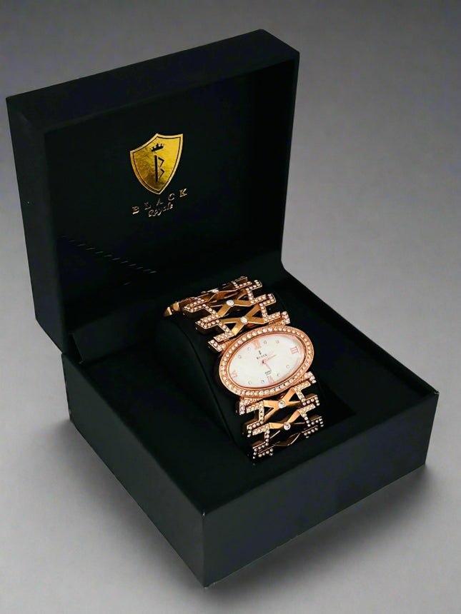 BLACK ROYALE LADIES - FANCY STONE -STONE SETTING - ROSE GOLD