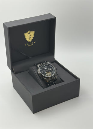 BLACK ROYAL FLYWHEEL DATE AUTOMATIC - IONIC BLACK