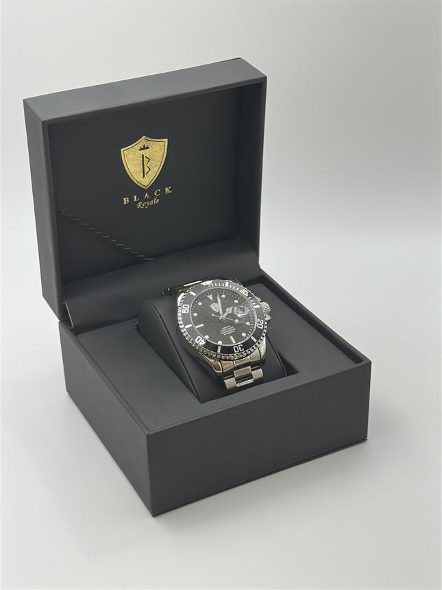 BLACK ROYALE CHRONOMETER AUTOMATIC - SILVER BLACK