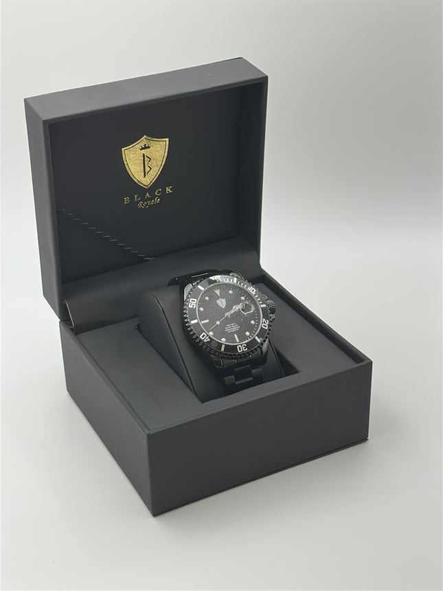 BLACK ROYALE CHRONOMETER AUTOMATIC - IONIC BLACK