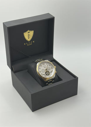 BLACK ROYALE TOURBILLON FLYWHEEL AUTOMATIC SILVER - GOLD