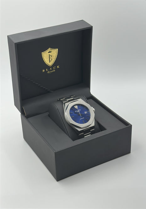 BLACK ROYALE SAPPHIRE - 5-BAR - JAPAN MOVT - BLUE