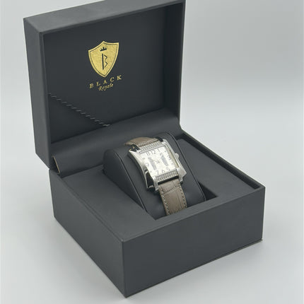 BLACK ROYALE SWISS MOVEMENT - GENUINE LEATHER - GREY