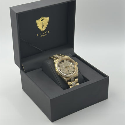 BLACK ROYALE REX SWISS PRECISION - DIAMOND STUDDED - GOLD