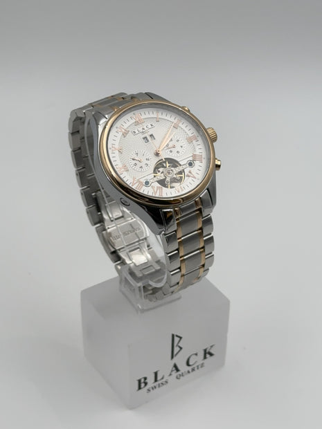 BLACK ROYALE TOURBILLON FLYWHEEL AUTOMATIC SILVER - ROSE GOLD