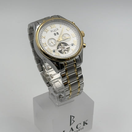 BLACK ROYALE TOURBILLON FLYWHEEL AUTOMATIC SILVER - GOLD