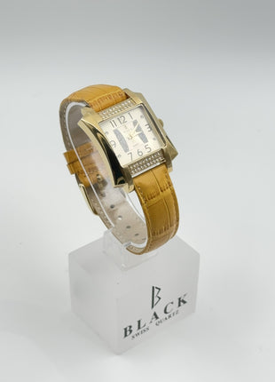 BLACK ROYALE SWISS MOVEMENT - GENUINE LEATHER - YELLOW