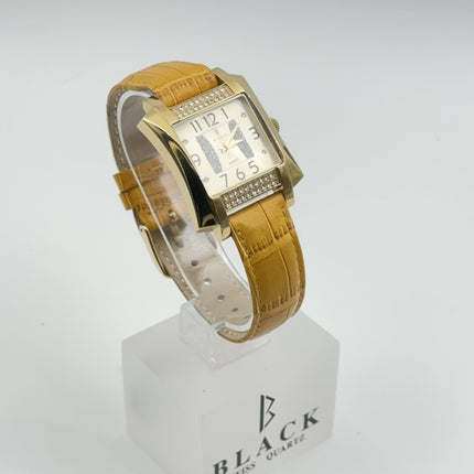BLACK ROYALE SWISS MOVEMENT - GENUINE LEATHER - YELLOW