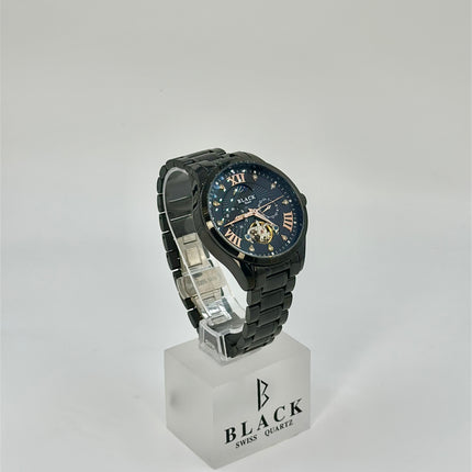 BLACK ROYALE TOURBILLON FLYWHEEL AUTOMATIC - ICONIC BLACK ROSE GOLD ROMAN DIAL