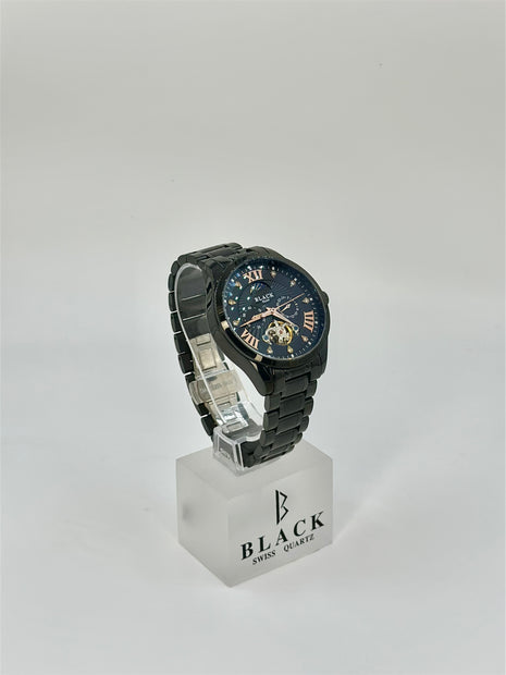 BLACK ROYALE TOURBILLON FLYWHEEL AUTOMATIC - ICONIC BLACK ROSE GOLD ROMAN DIAL