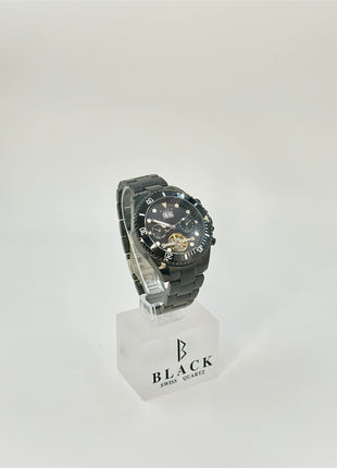 BLACK ROYAL FLYWHEEL DATE AUTOMATIC - IONIC BLACK GLOW