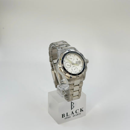 BLACK ROYALE CHRONOGRAPH AUTOMATIC - SILVER - WHITE DIAL