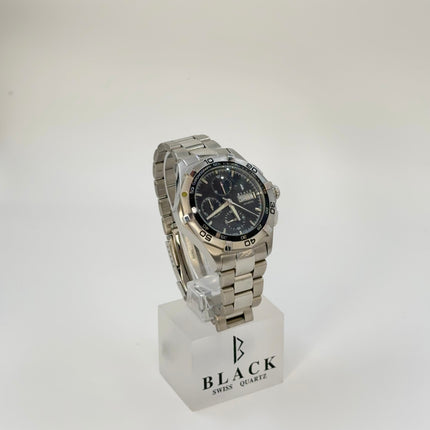 BLACK ROYALE CHRONOGRAPH AUTOMATIC - SILVER - BLACK DIAL