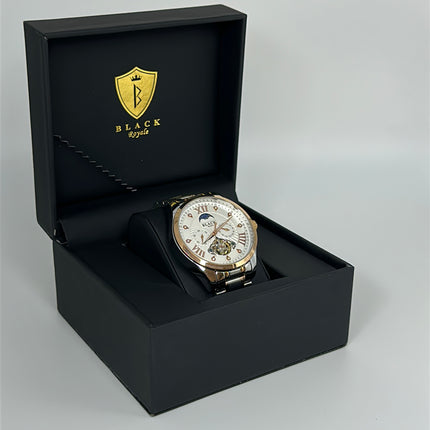 BLACK ROYALE TOURBILLON FLYWHEEL MOON PHASE ROMAN AUTOMATIC