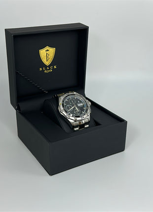 BLACK ROYALE CHRONOGRAPH AUTOMATIC - SILVER - BLACK DIAL