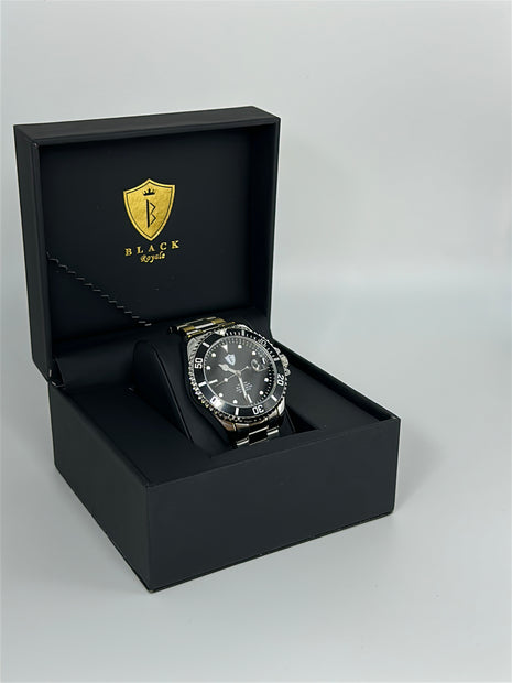 BLACK ROYALE CHRONOMETER AUTOMATIC - SILVER BLACK