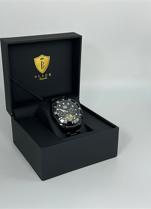 BLACK ROYAL FLYWHEEL DATE AUTOMATIC - IONIC BLACK GLOW