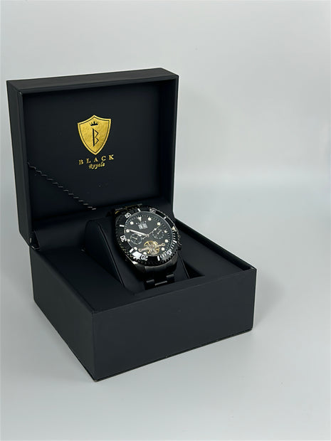 BLACK ROYAL FLYWHEEL DATE AUTOMATIC - IONIC BLACK GLOW