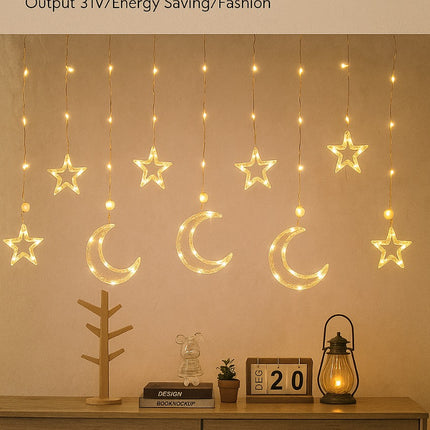 LEATHER CORD CURTAIN LIGHT