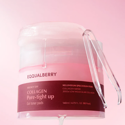 EQQUALBERRY COLLAGEN PORE-TIGHT UP GEL TONER PADS (GEL TONNER 60 PADS)