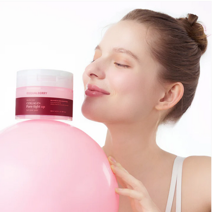 EQQUALBERRY COLLAGEN PORE-TIGHT UP GEL TONER PADS (GEL TONNER 60 PADS)
