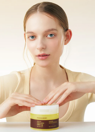 EQQUALBERRY Collagen Glow Up Gel Toner Pads
