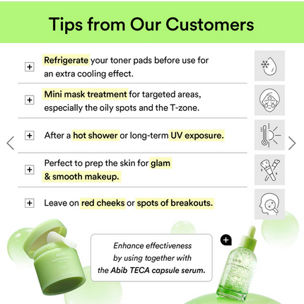 ABIB HEARTLEAF SPOT PAD CALMING TOUCH 150ml / 5.07 fl.oz (80 PADS)